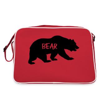 Bear - Retro Bag - red/white - Back