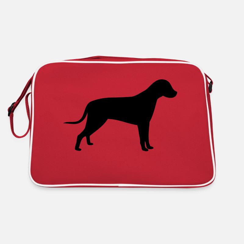conception d'impression de silhouette de chien Sac Retro