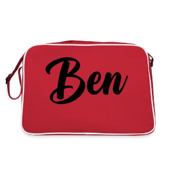 Benoît - Sac Retro - rouge/blanc - Dos