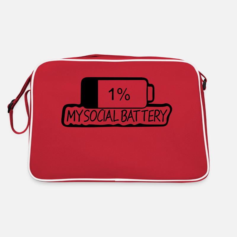 1 ma batterie sociale Sac Retro