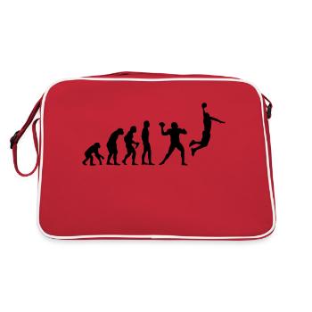 Basketball Evolution - Retro Bag - red/white - Back