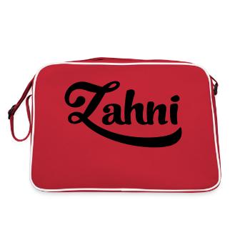 Zahn - Retro Tasche - Rot/Weiß - Hinten