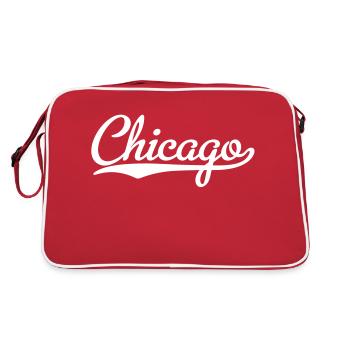Chicago - Sac Retro - rouge/blanc - Dos