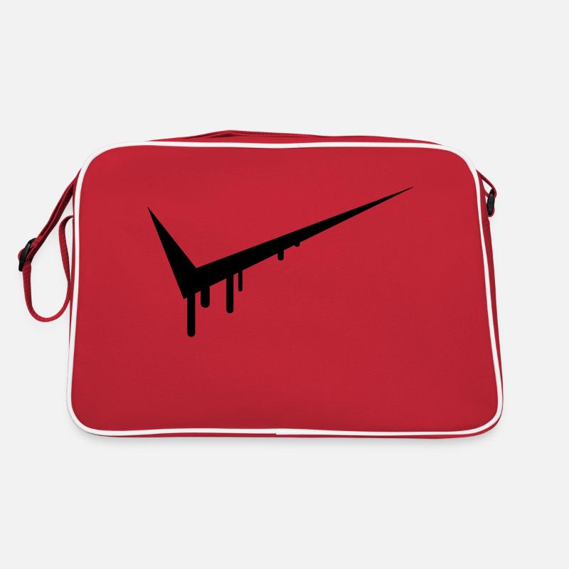 Graffiti Tick - Retro Tasche - Rot/Weiß