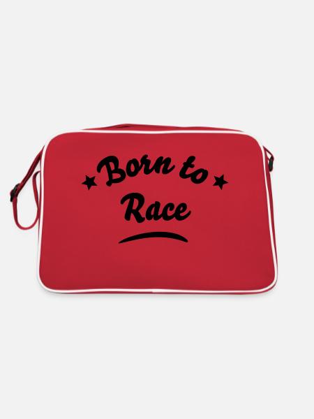 born to race 01 - Retro Bag - red/white - Back