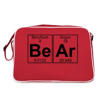 Be-Ar (bear) - Full - Retro Bag - red/white - Back