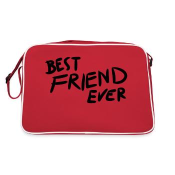 Meilleure amie jamais - Sac Retro - rouge/blanc - Dos