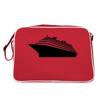 Kreuzfahrtschiff / cruiser (1c) - Retro Bag - red/white - Back