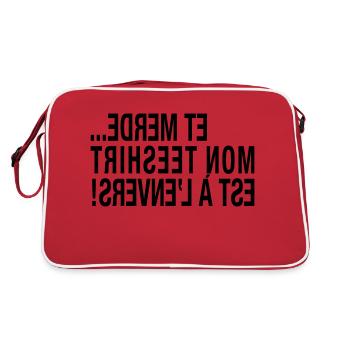 Mon Tee est à l'envers... - Sac Retro - rouge/blanc - Dos