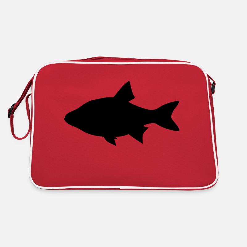 Rotfeder - Fisch - Fish Retro Tasche