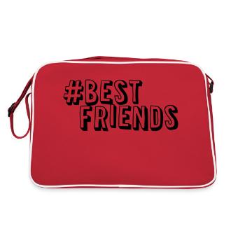#Best Friends - Sac Retro - rouge/blanc - Dos