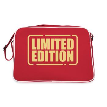 Limited Edition particularly unique unique jewel - Retro Bag - red/white - Back