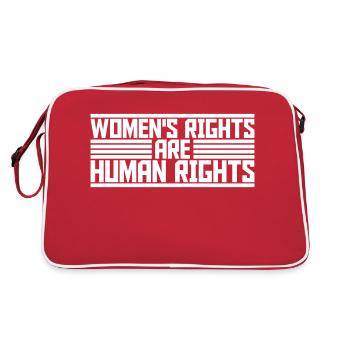 citation féministe sur les droits des femmes - Sac Retro - rouge/blanc - Dos