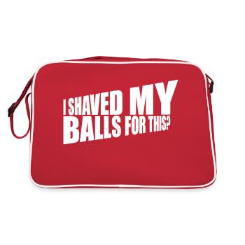 Je me suis rasé les couilles - Sac Retro - rouge/blanc - Dos