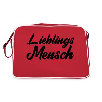 Favorite person - Retro Bag - red/white - Back