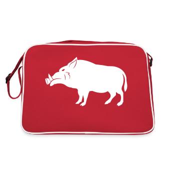 sanglier - Sac Retro - rouge/blanc - Dos