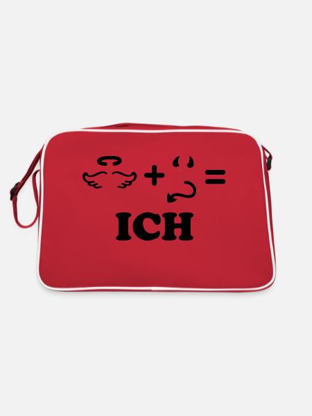 Ange + diable I = - monochrome - Sac Retro - rouge/blanc - Dos