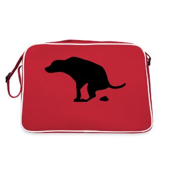 Chien - Sac Retro - rouge/blanc - Dos