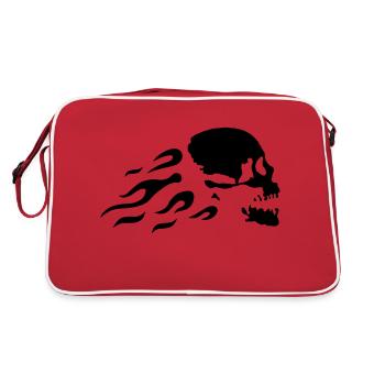 fast_skull - Retro Bag - red/white - Back