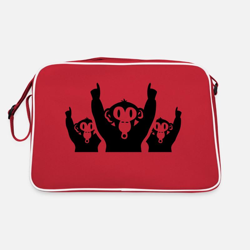 monkeys_g1 Retro Tasche