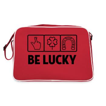 Chance / Chanceux / Luck / Lucky - Sac Retro - rouge/blanc - Dos