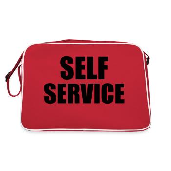 Self Service - Sac Retro - rouge/blanc - Dos