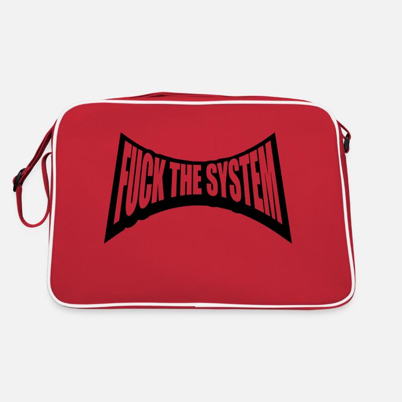 Fuck the system Punk Retro Tasche