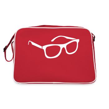 lunettes - Sac Retro - rouge/blanc - Dos
