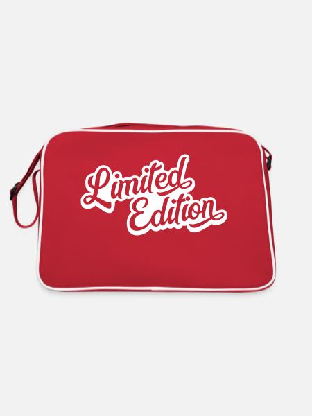 limited edition - Retro Tasche - Rot/Weiß - Hinten