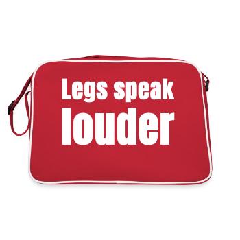 Leg speak louder - Retro Bag - red/white - Back
