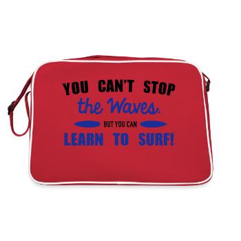 Learn to surf - Retro Bag - red/white - Back