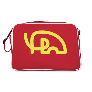 Mammut - Retro Tasche - Rot/Weiß - Hinten