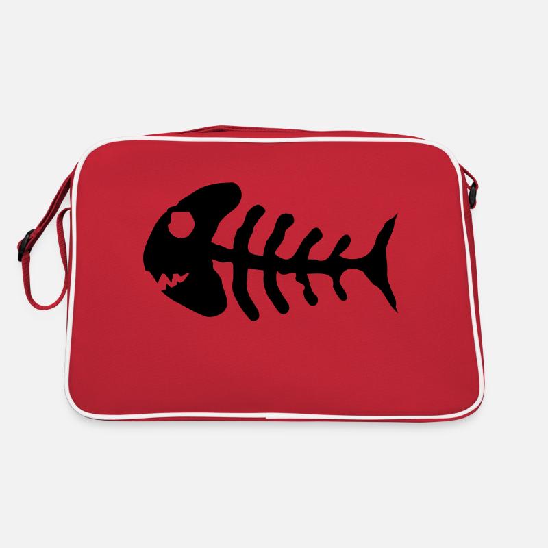 bone_fish_f1 Retro Tasche