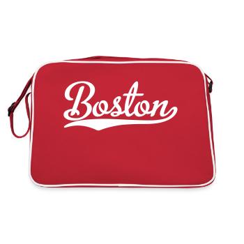 Boston - Sac Retro - rouge/blanc - Dos