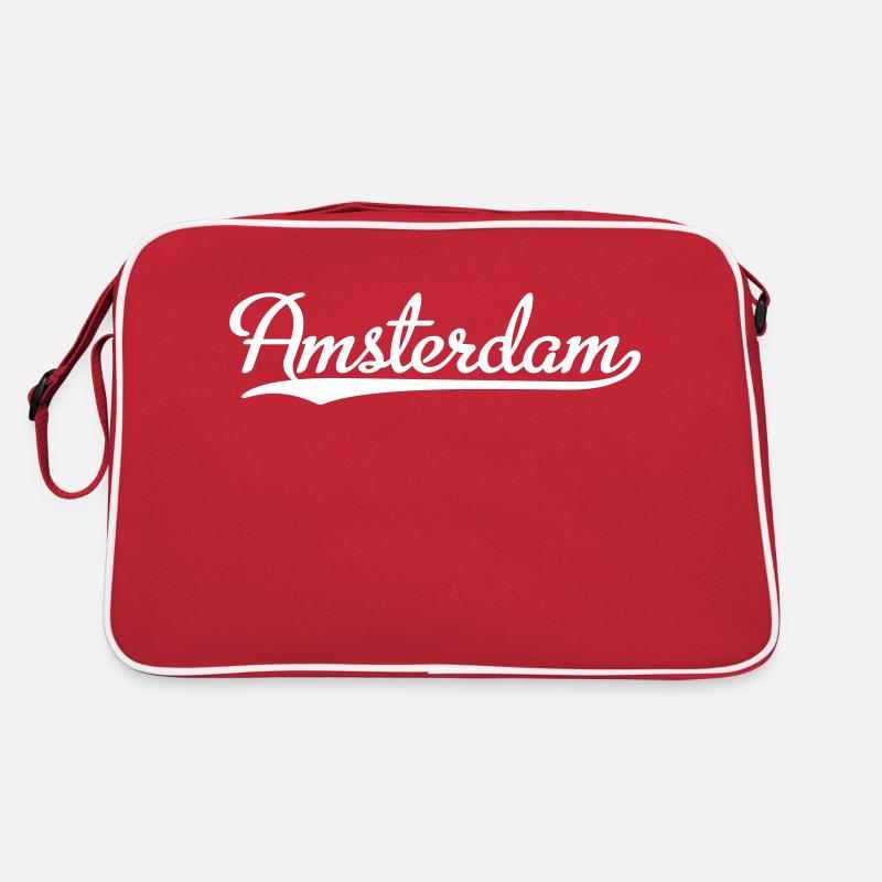 Amsterdam - Sac Retro - rouge/blanc