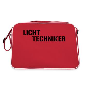 Lighting technician - Retro Bag - red/white - Back