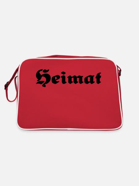 Heimat - Retro Tasche - Rot/Weiß - Hinten