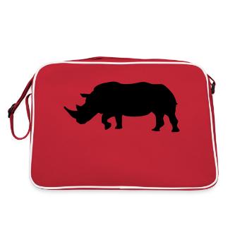 rhino - Retro Bag - red/white - Back