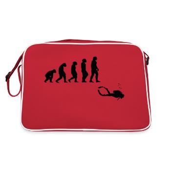 Évolution de la plongée avec un appareil - Sac Retro - rouge/blanc - Dos