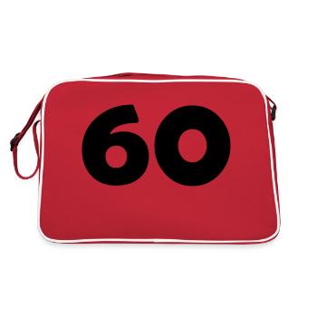 60 - Sac Retro - rouge/blanc - Dos