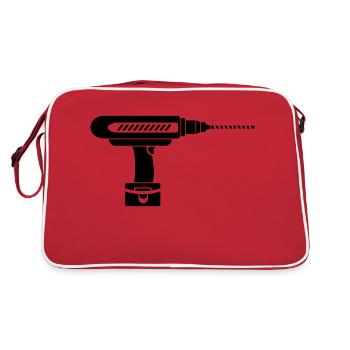 screwdriver drill - Retro Bag - red/white - Back