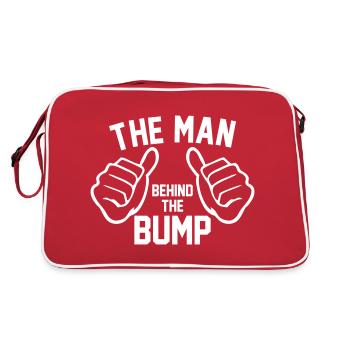 MAN BEHIND THE BUMP - Retro Bag - red/white - Back