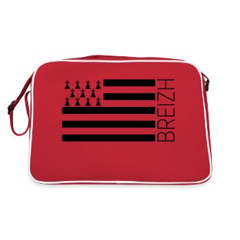 Breizh - Drapeau breton Gwenn-ha-du - Sac Retro - rouge/blanc - Dos