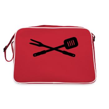 Barbecue - Retro Bag - red/white - Back