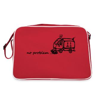 Street cleaners - no problem - Retro Bag - red/white - Back