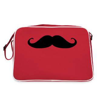 Moustache - Sac Retro - rouge/blanc - Dos