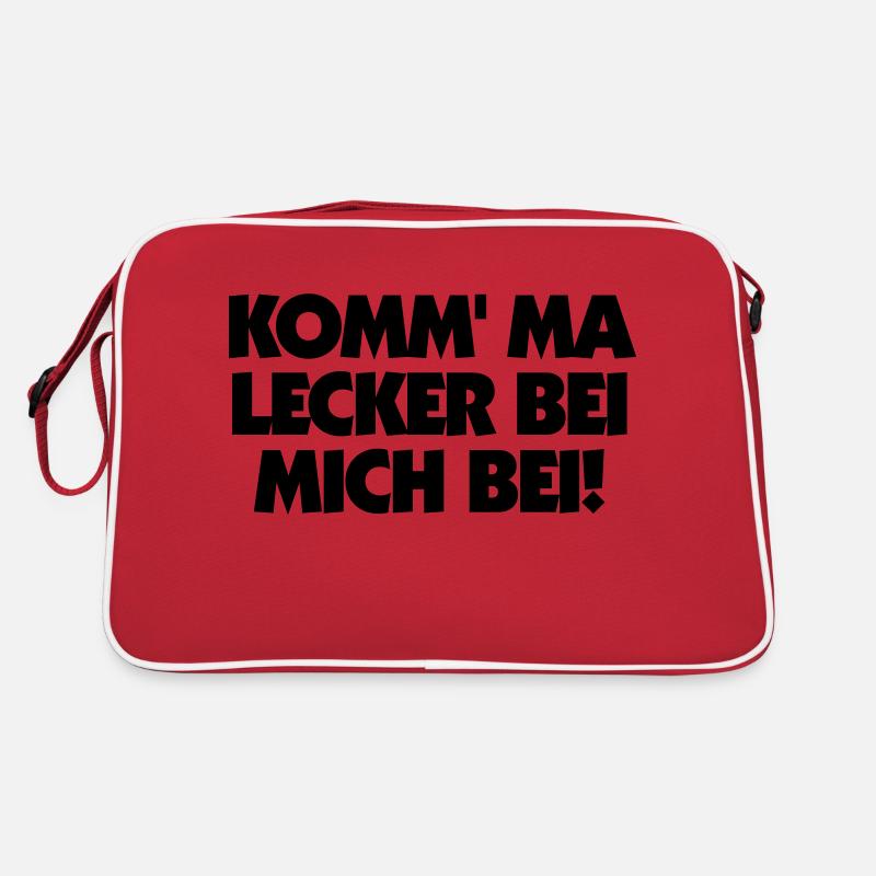 KOMM' MA LECKER BEI MICH BEI! Retro Tasche