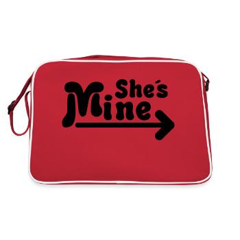 shes_mine_de1 - Sac Retro - rouge/blanc - Dos