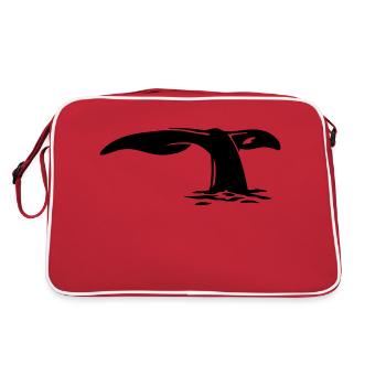 wal_fluke - Retro Tasche - Rot/Weiß - Hinten
