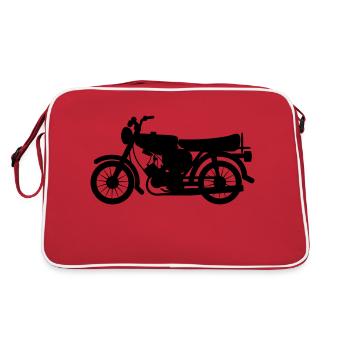 Fahrzeug - Simson - Retro Tasche - Rot/Weiß - Hinten
